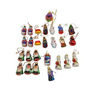 Department 56 Blown Glass Halloween Ornaments Set of‎ 26